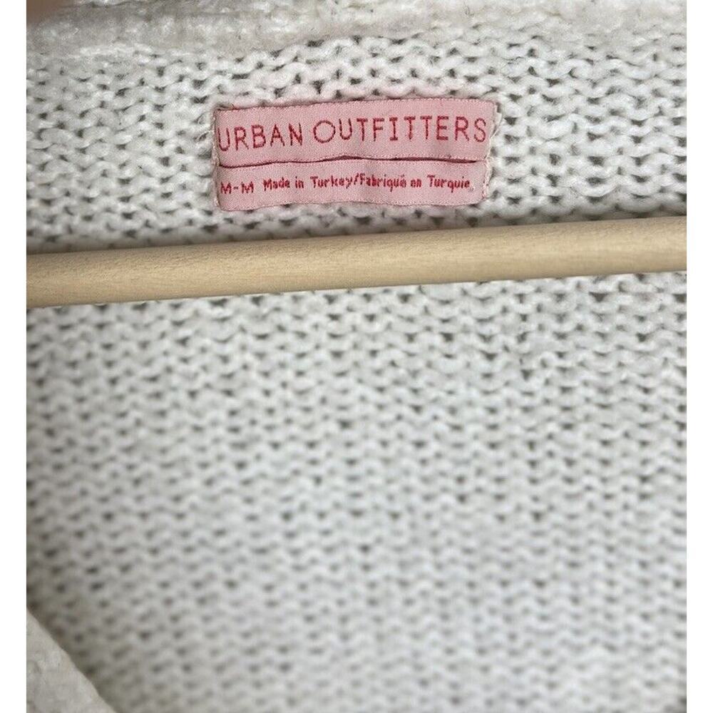 Urban Outfitters Kai Cropped Chunky Cardigan Size Medium Cream Knit Women’s - Picture 4 of 7